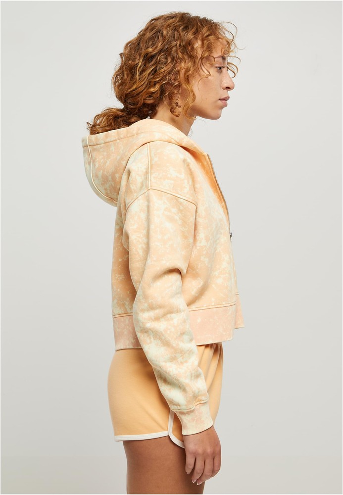 UrbanClassicsDamenLadiesShortOversizedTowelWashedZipHoody