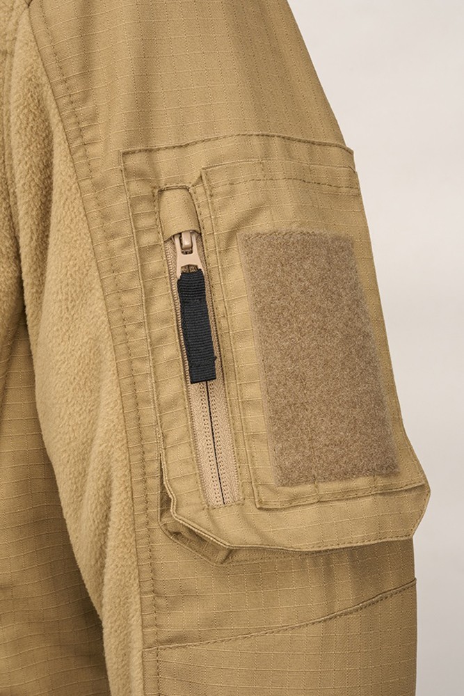 BranditMenJackeFleecejacketRipstopCamel-S