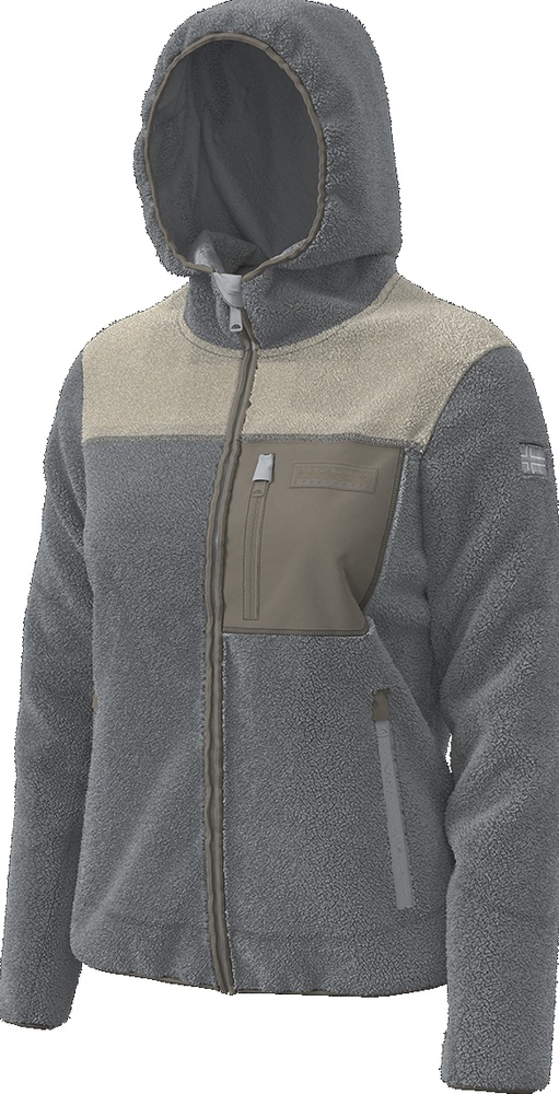 NapapijriDamenPulloverYupikOgHWNP0A4I54LightGreySolid-XXS