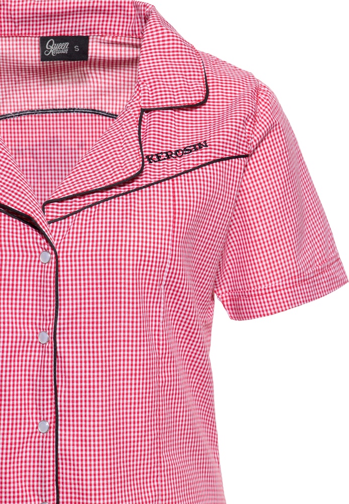 QueenKerosinDamenRetroHemdBluseTexasQKU45011