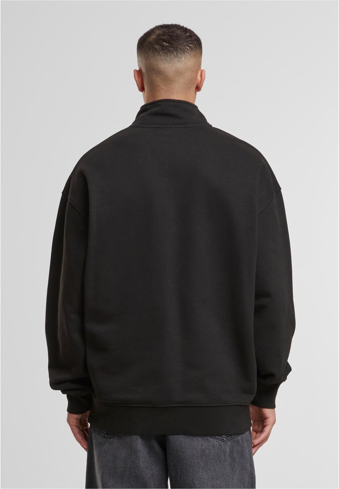 DEFPulloverZipperCrewneckDFCN147JetBlackWashed-L