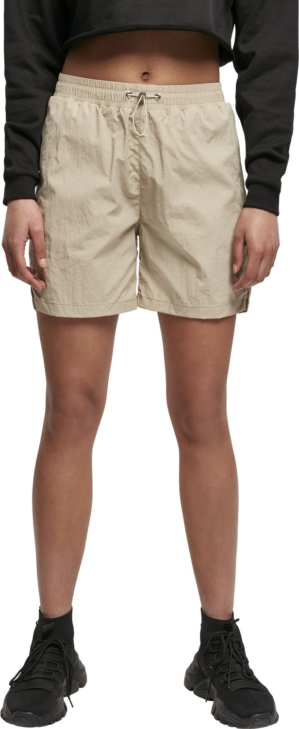 UrbanClassicsDamenLadiesCrinkleNylonShortsConcrete-3XL