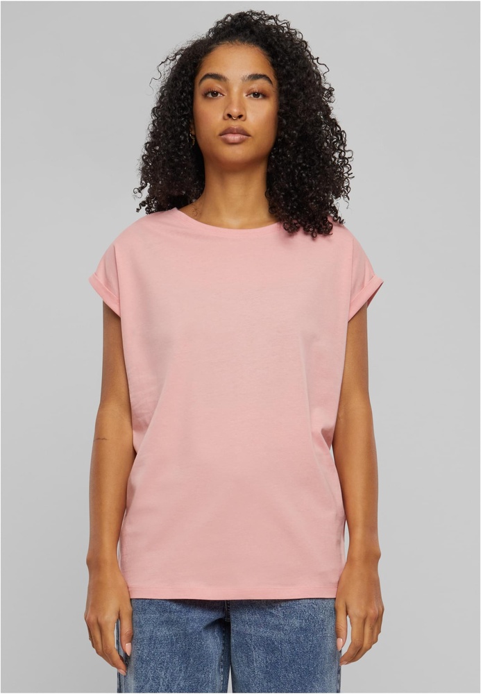 UrbanClassicsDamenT-ShirtLadiesExtendedShoulderTee2-PackTB771ALemonadepinkWhite-3XL