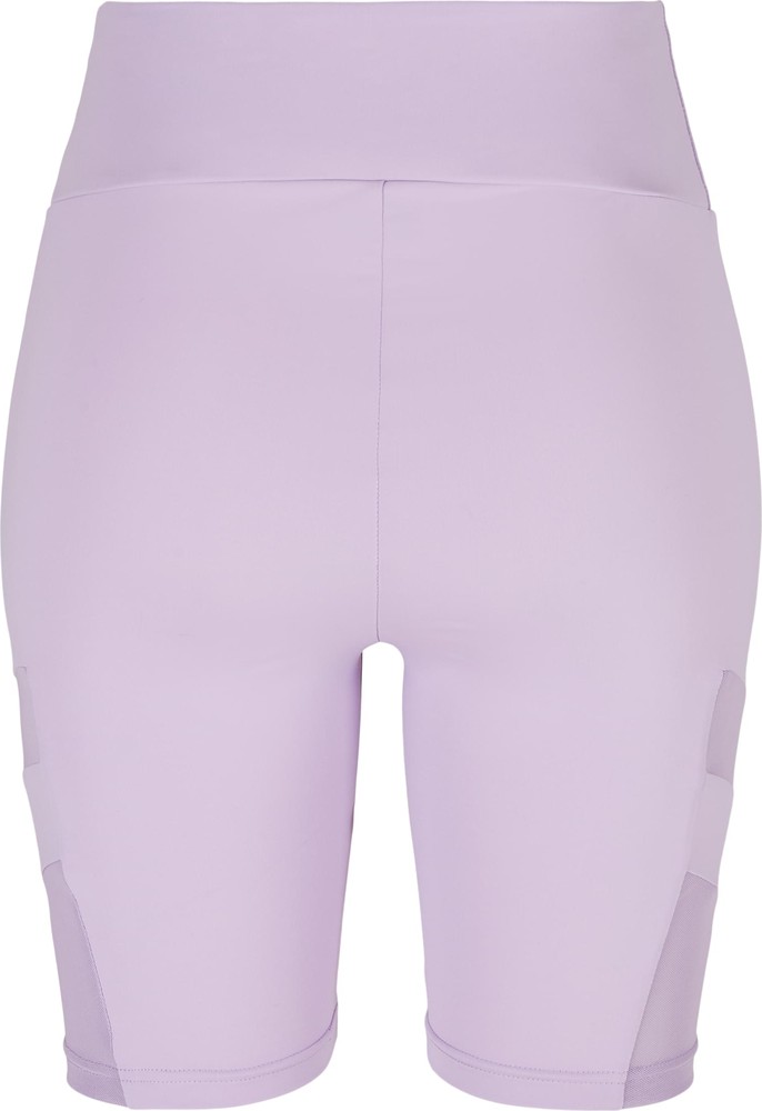 UrbanClassicsDamenLadiesHighWaistTechMeshCycleShortsLilac-3XL