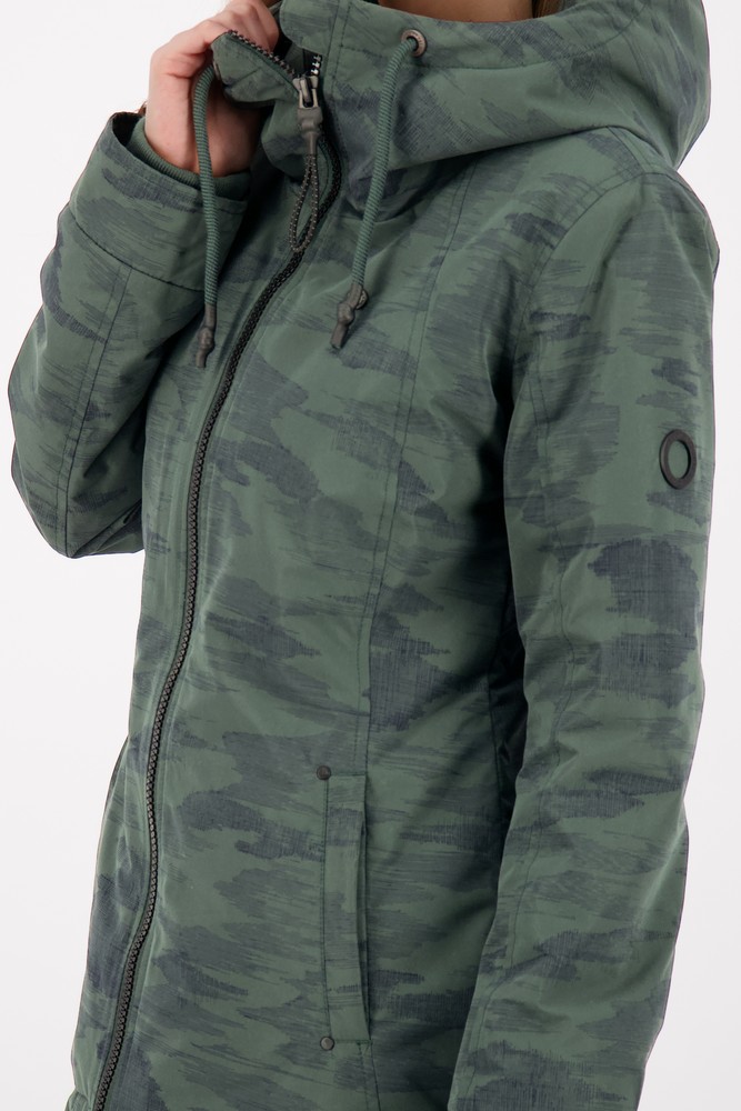 AlifeKickinDamenJackeLilouAKBJacketDarkForest-2XL