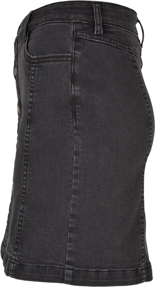 UrbanClassicsDamenLadiesOrganicStretchButtonDenimSkirt
