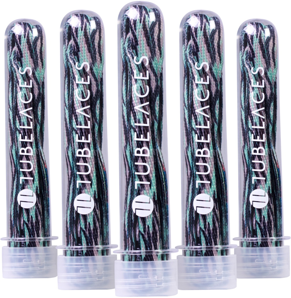 TubelacesSchnrsenkelWhiteFlatCamoPackWoodland