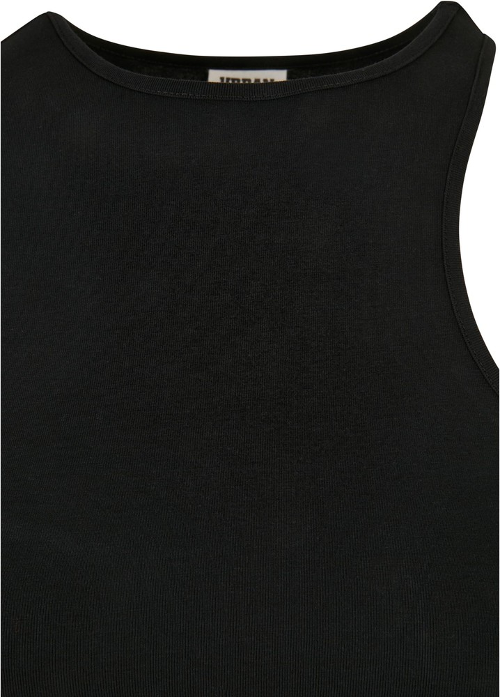 UrbanClassicsDamenShirtLadiesOrganicStretchAsymmetricBodyBlack