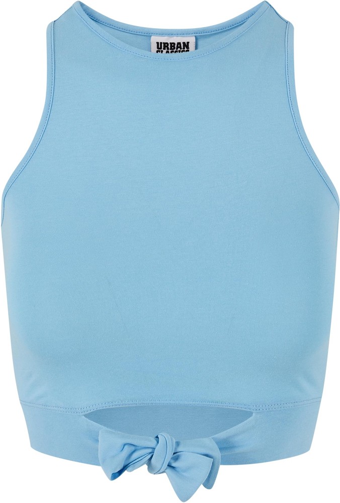 UrbanClassicsDamenLadiesCroppedKnotTopBalticblue-3XL