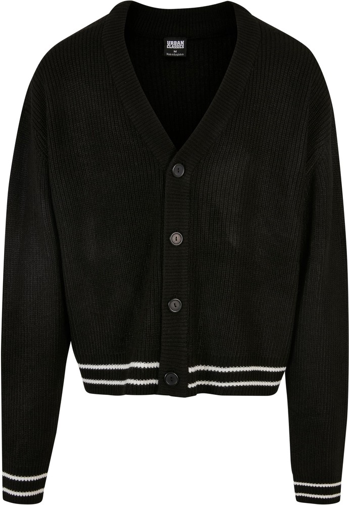UrbanClassicsStrickjackeSportyBoxyCardiganBlack