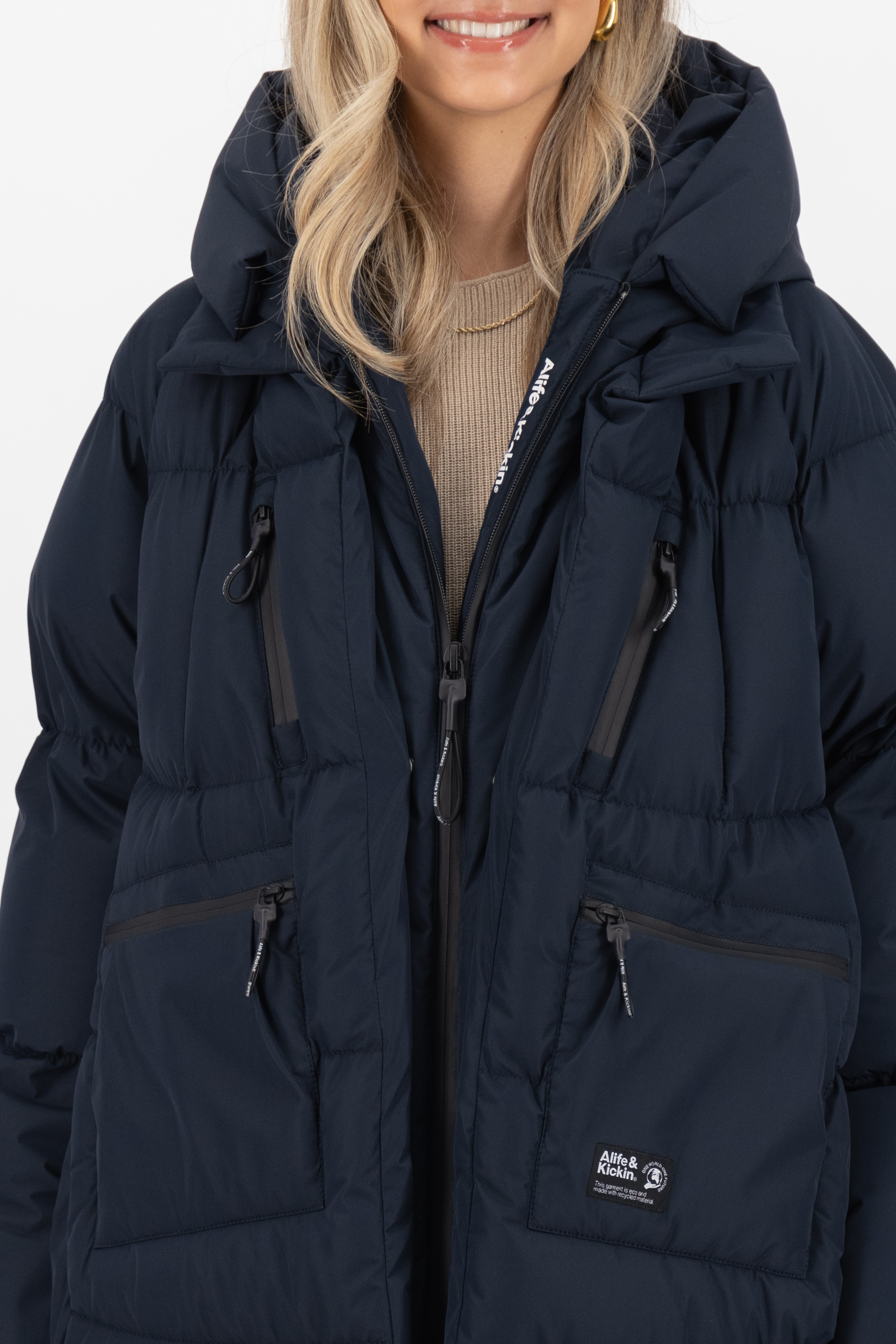 AlifeKickinDamenWinterjackeRihannaAKAPufferCoat11110-2302Marine-L