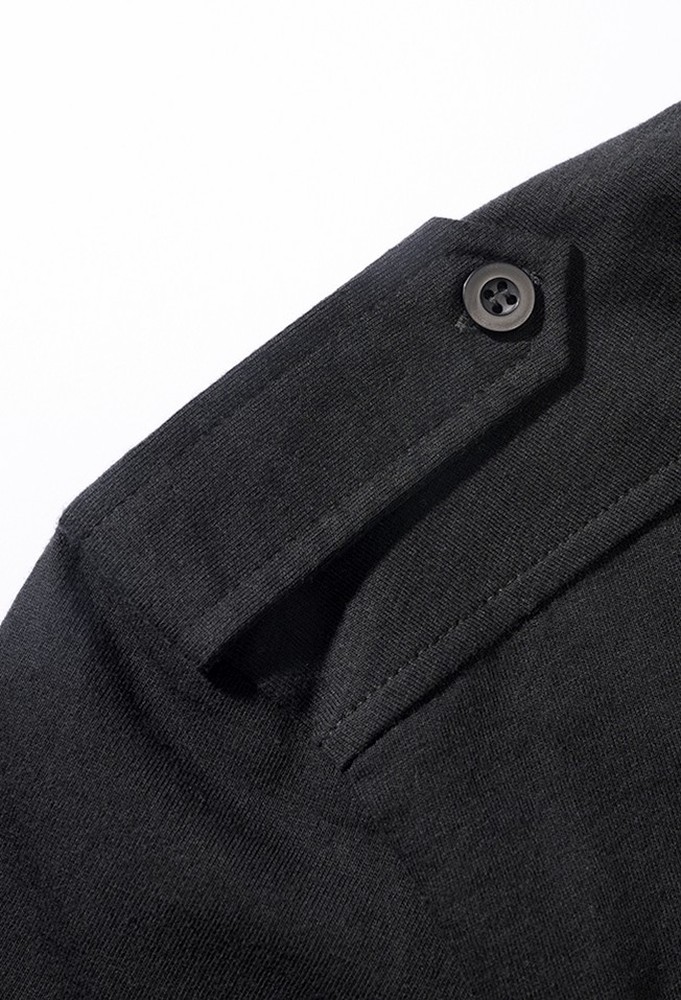 BranditHerrenT-ShirtJerseyPoloshirtWillislongsleeveBlack