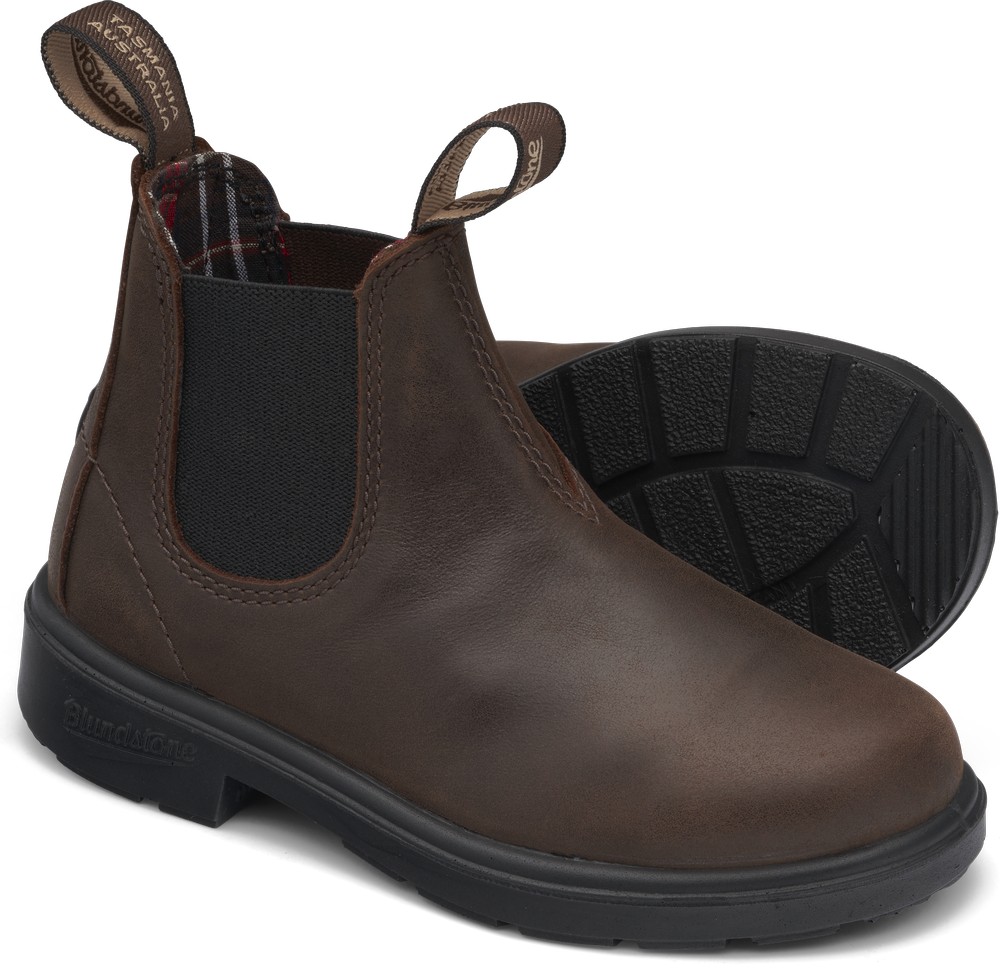 BlundstoneKinderStiefelBoots1468GumsoleLeatherKidsAntiqueBrown
