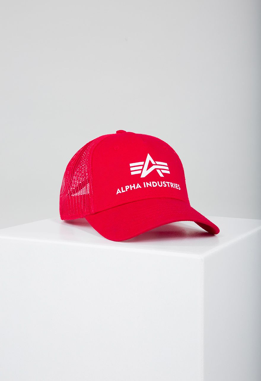 AlphaIndustriesBasicTruckerCapCapsSpeedRed
