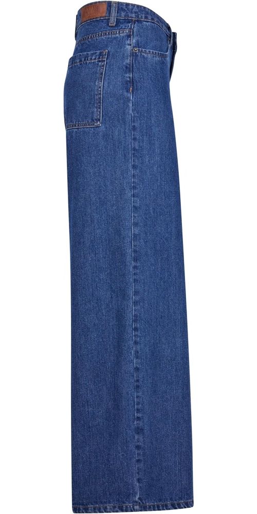 UrbanClassicsDamenLadiesMidWaistWideDenimTB6112MidIndigoWashed-26