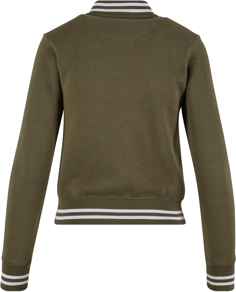 UrbanClassicsDamenLadiesCollegeSweatJacketTB1990OliveOlive-3XL