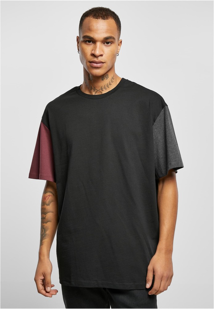 UrbanClassicsT-ShirtOrganicOversizedColorblockTeeBlack