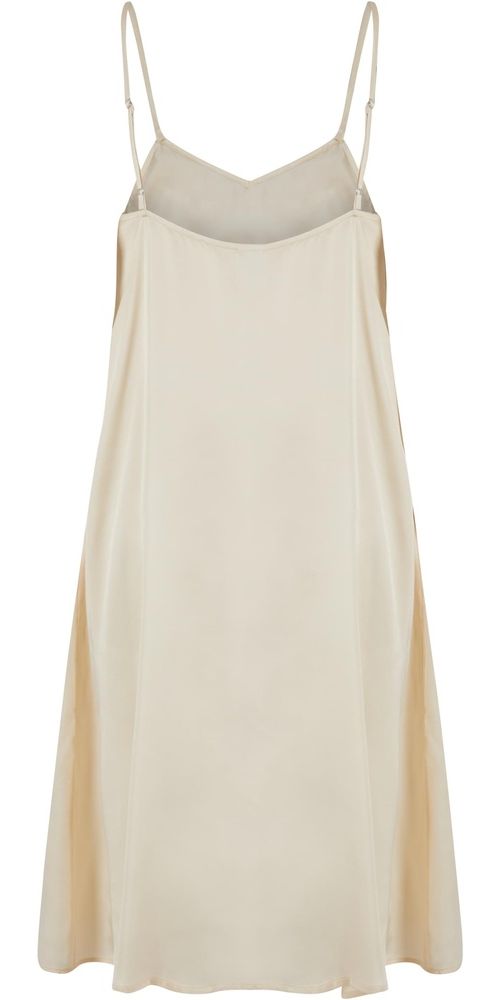 UrbanClassicsDamenKleidLadiesViscoseSatinSlipDressTB6191Whitesand-3XL