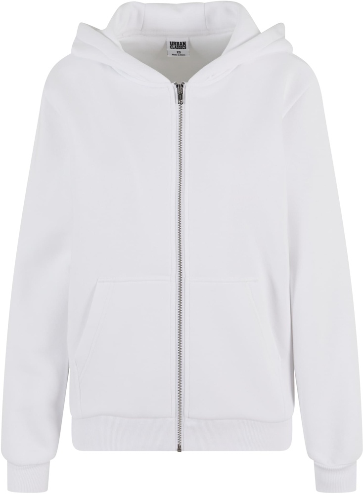 UrbanClassicsDamenLadiesFluffyZipHoodyTB7286White-3XL