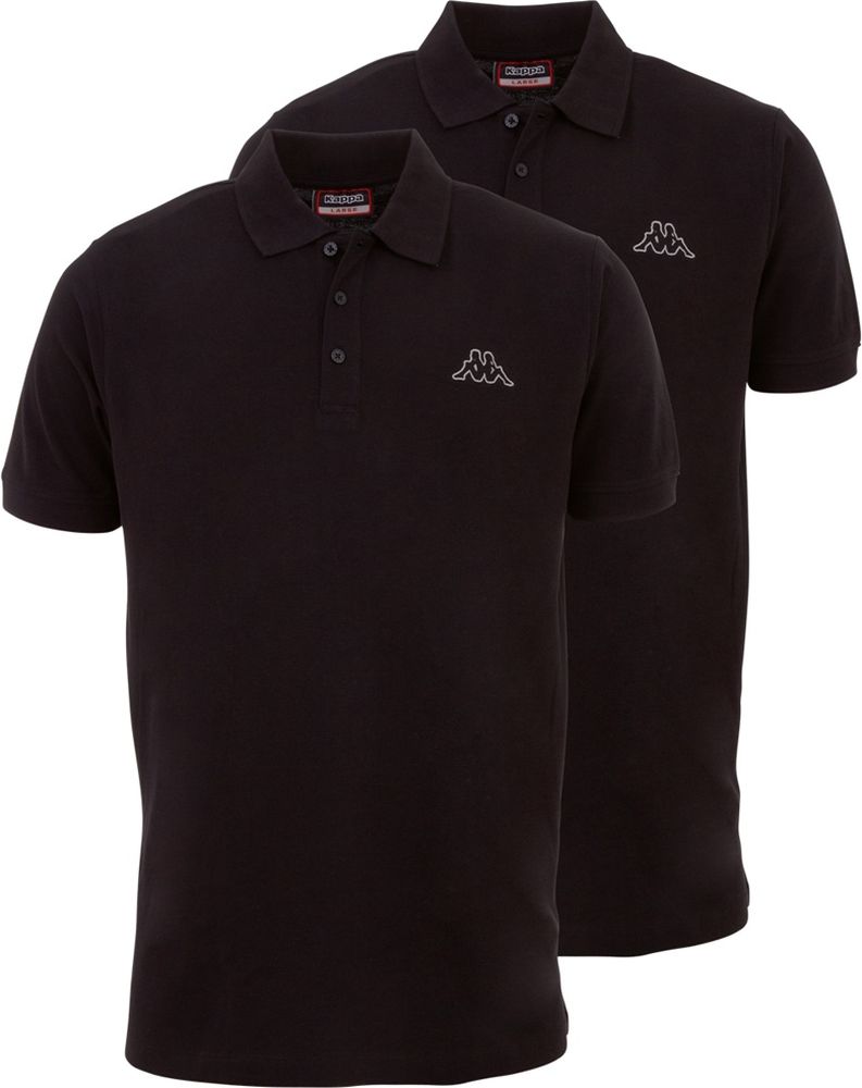 KappaHerrenPoloshirtVenistMen2erPack707468Caviar-XS