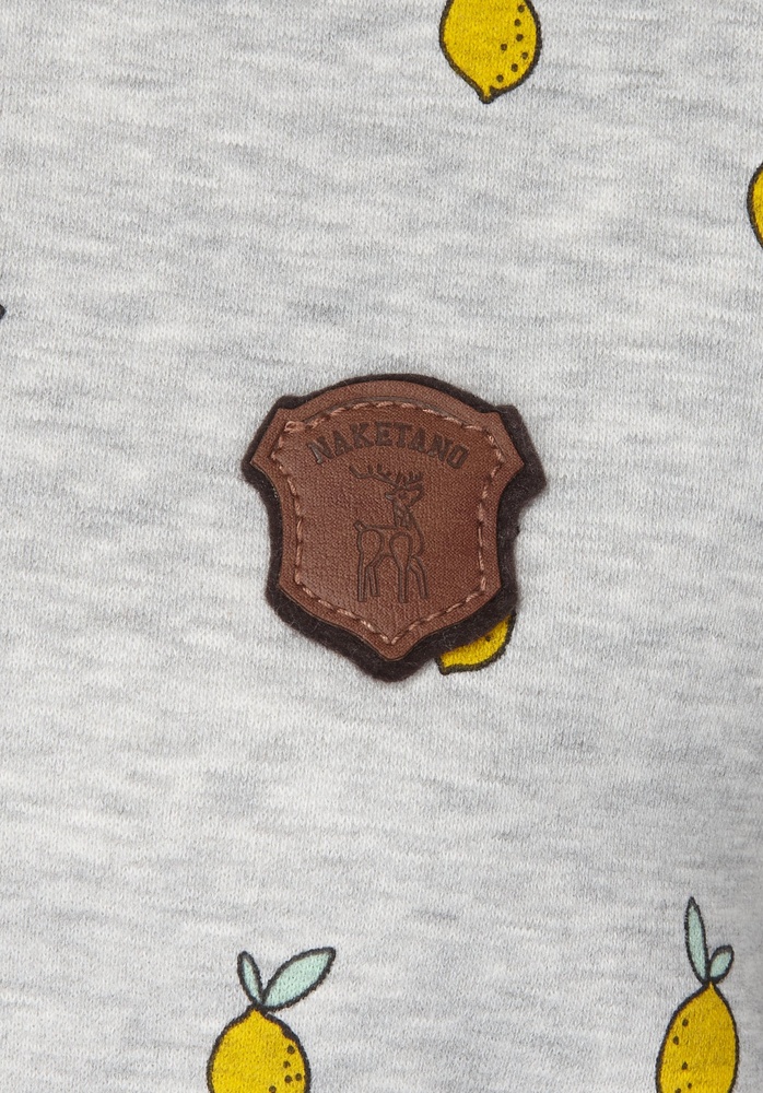 NaketanoDamenPulloverKrokettenhorst1801-0102AlloverCitronsGrey-XS