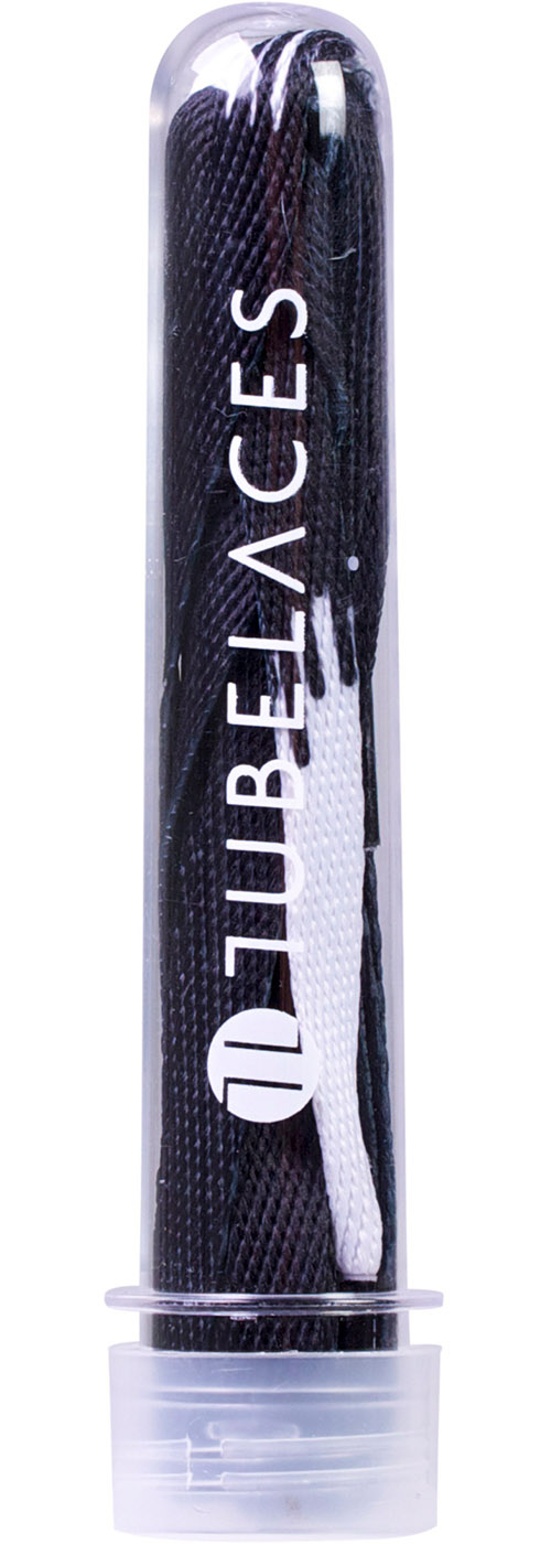 TubelacesSchnrsenkelWhiteFlatTrillPackTearsBlack