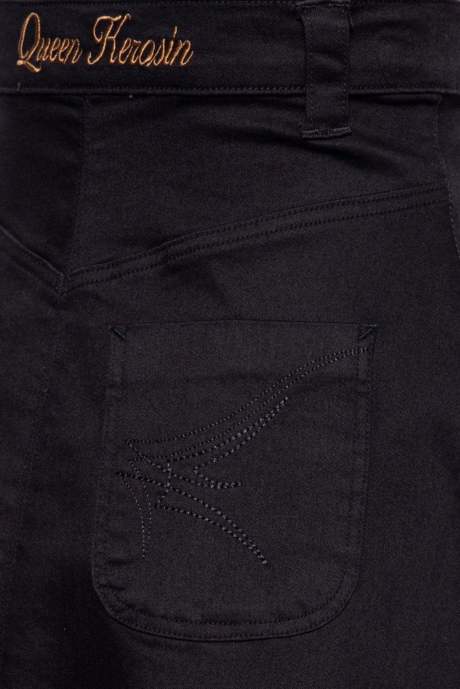 QueenKerosinDamenDenimSwingrockQK5200715000BlackRinsedWash-3XL