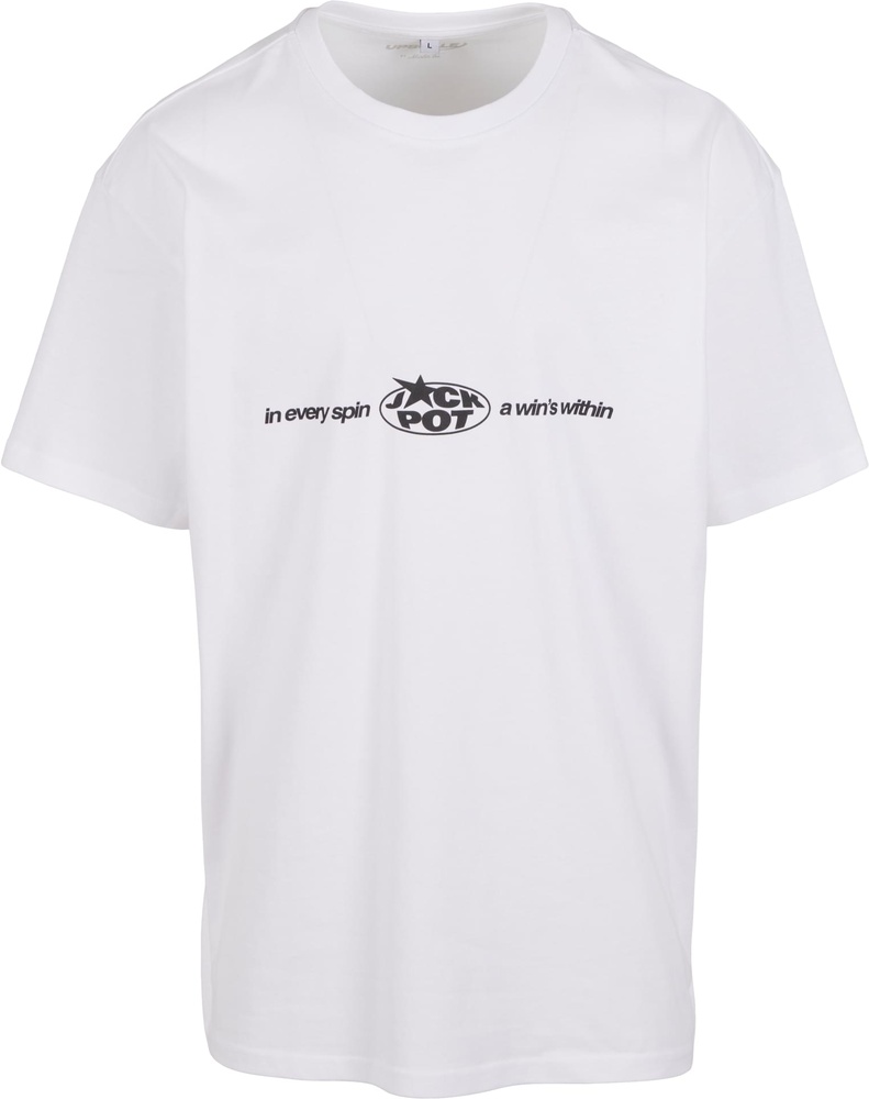 MTUpscaleT-ShirtEverySpinWinsOversizeTeeMT3458White-3XL