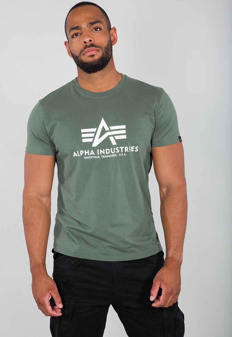 AlphaIndustriesBasicT-ShirtVintageGreen-XXL