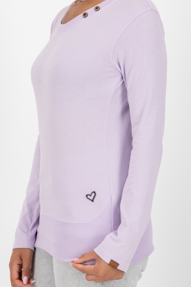 AlifeKickinDamenLongsleeveConnyAKA62008-9999GentleLavenderMelange-L