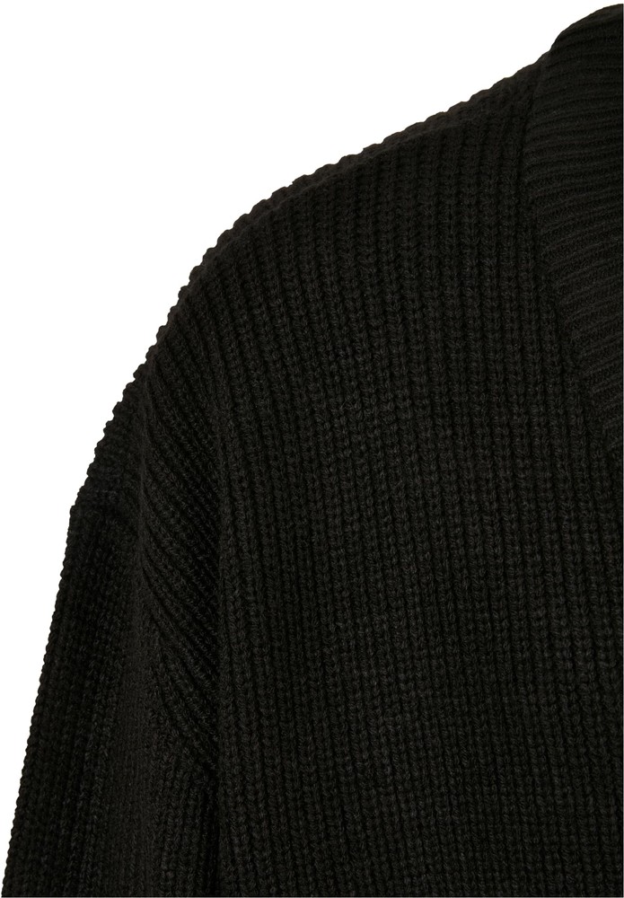 UrbanClassicsStrickjackeSportyBoxyCardiganBlack