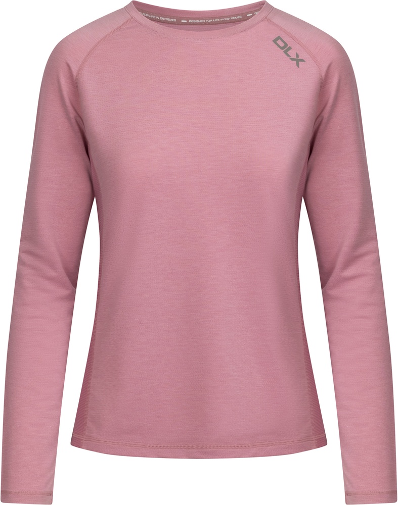 DLXDamenLongsleeveKatherineTopPinkHazeMarl-XXS