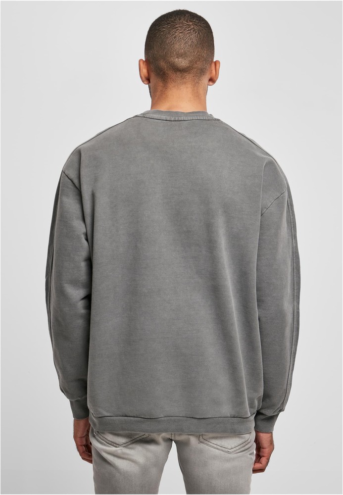 UrbanClassicsSweatshirtHeavyTerryGarmentDyeCrewDarkshadow-3XL