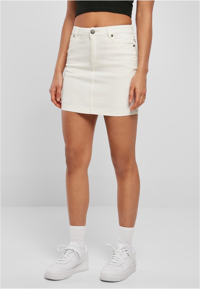 UrbanClassicsDamenLadiesOrganicStretchDenimMiniSkirtOffwhiteRaw-26