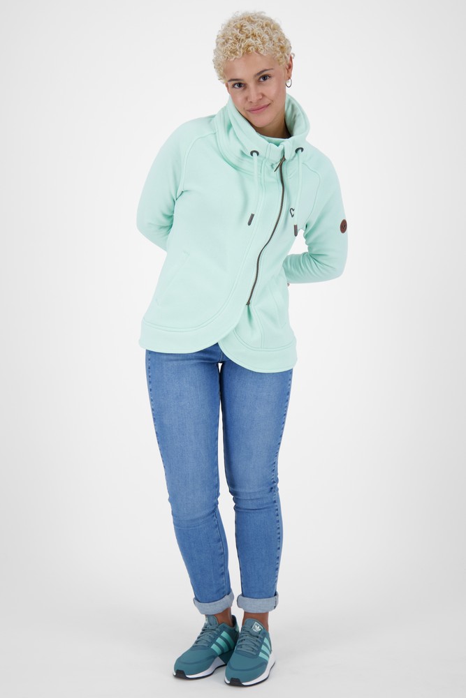 AlifeKickinDamenMerylAKASweatjacketMintMelange-2XL