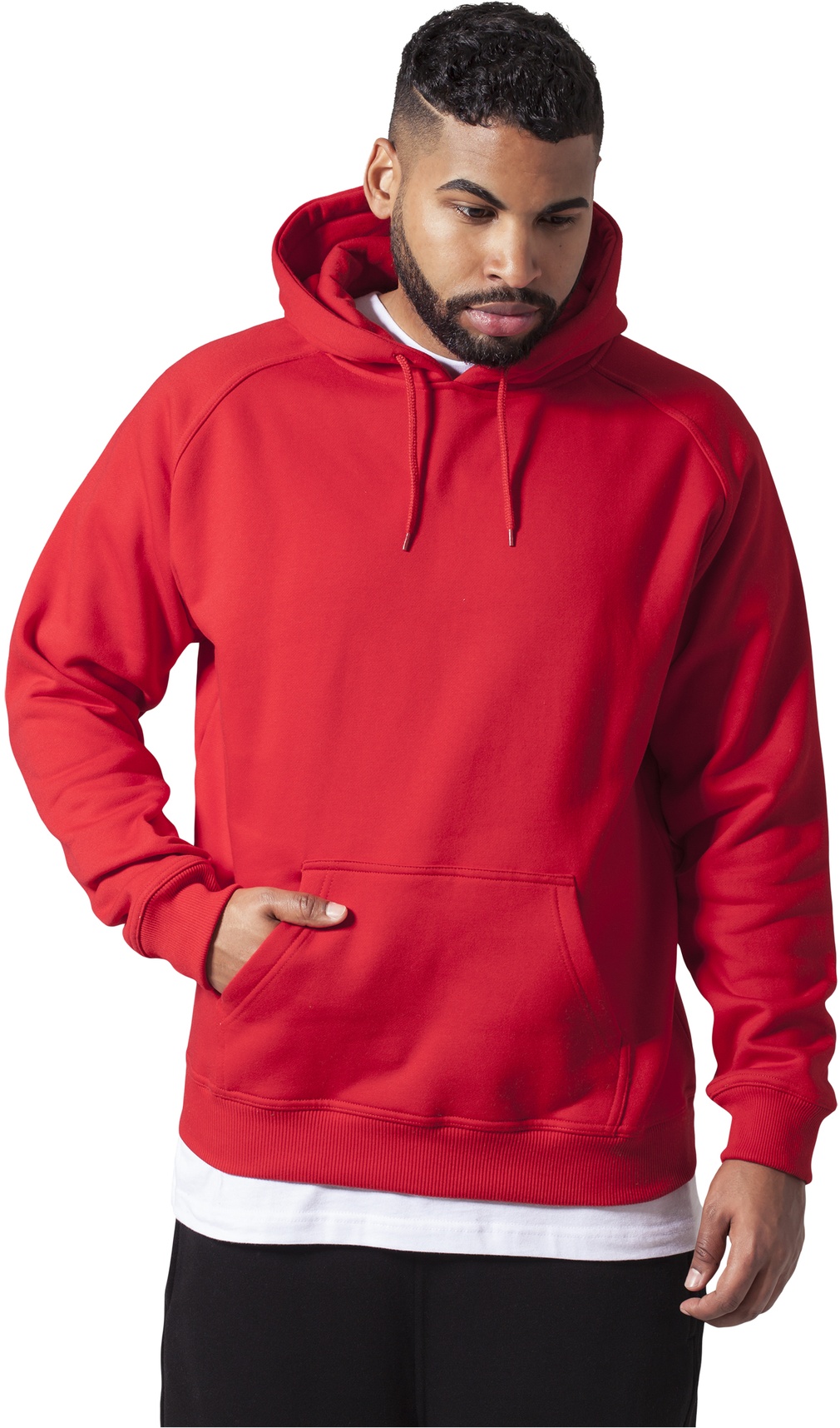 UrbanClassicsHoodieBlankHoodyRed-3XL