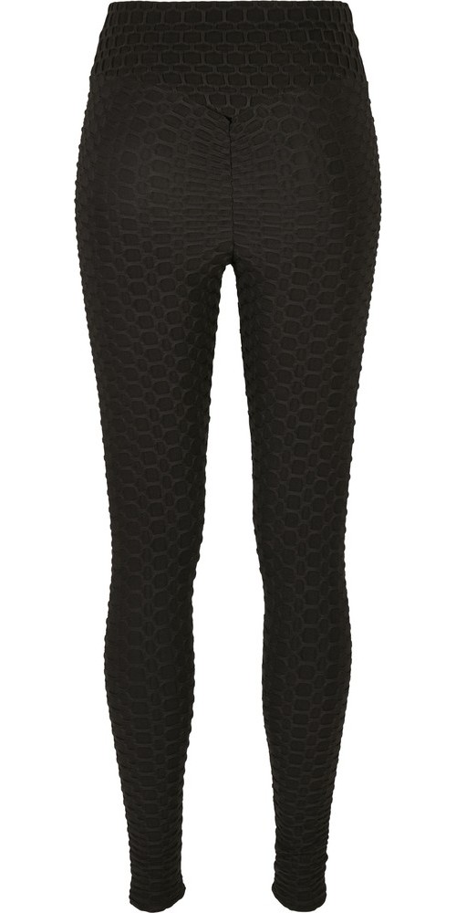 UrbanClassicsDamenLadiesHighWaistHoneycombLeggingsBlack