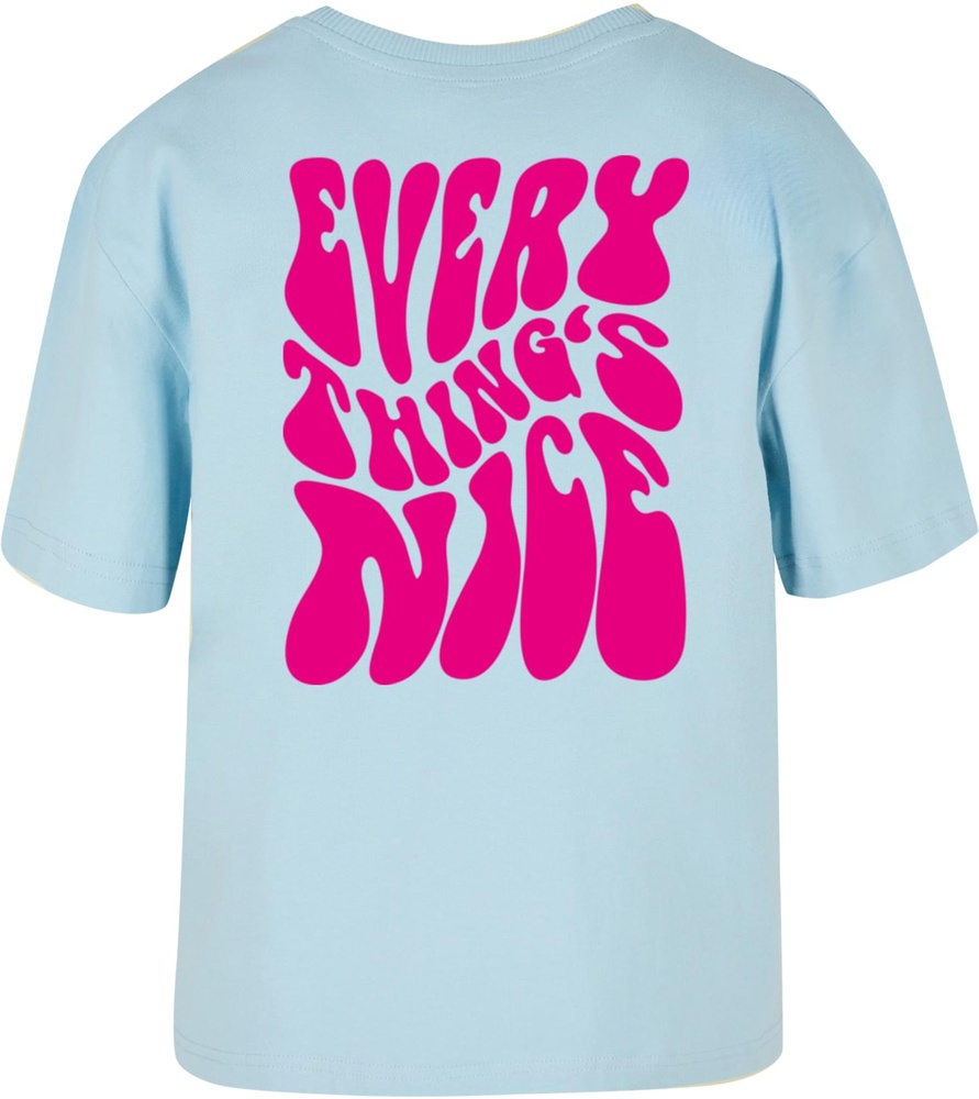 MissTeeDamenT-ShirtEverythingsNiceTeeMST007Oceanblue-3XL