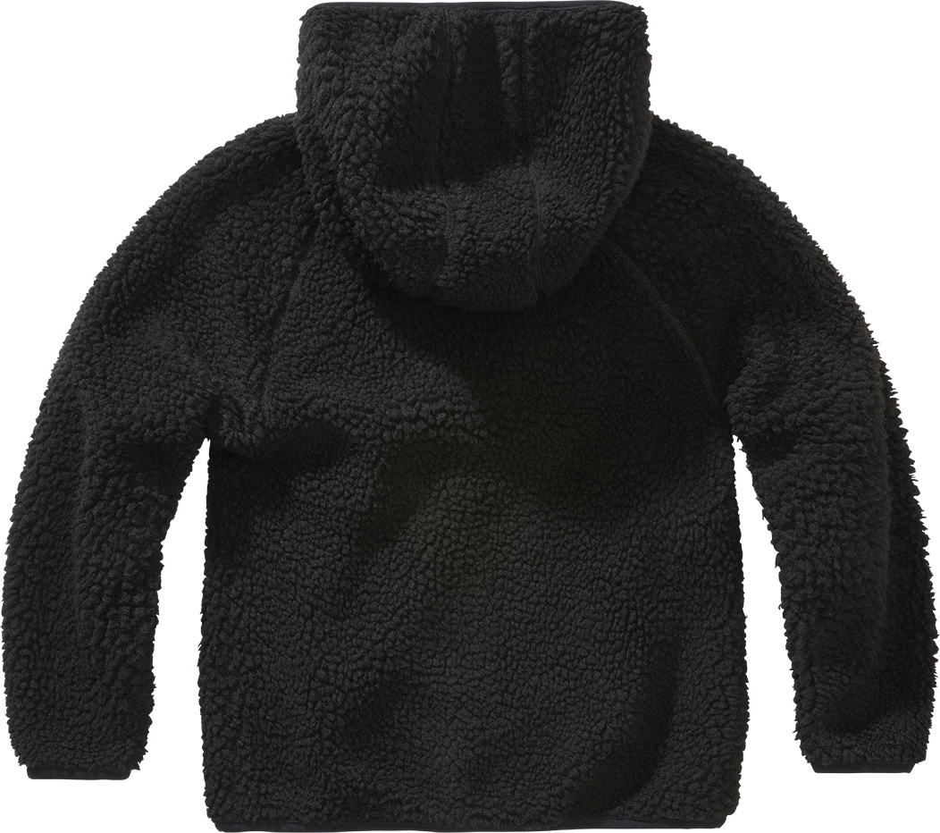 BranditKinderJackeKidsTeddyfleecejacketHoodBlack-122128