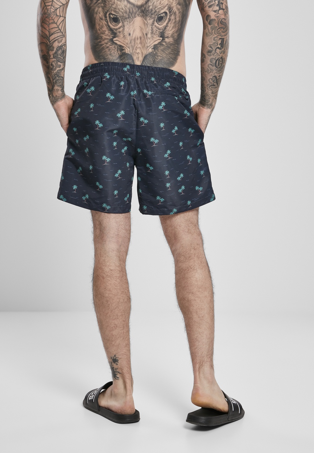 UrbanClassicsBadehosePatternSwimShortsIslandAop-3XL