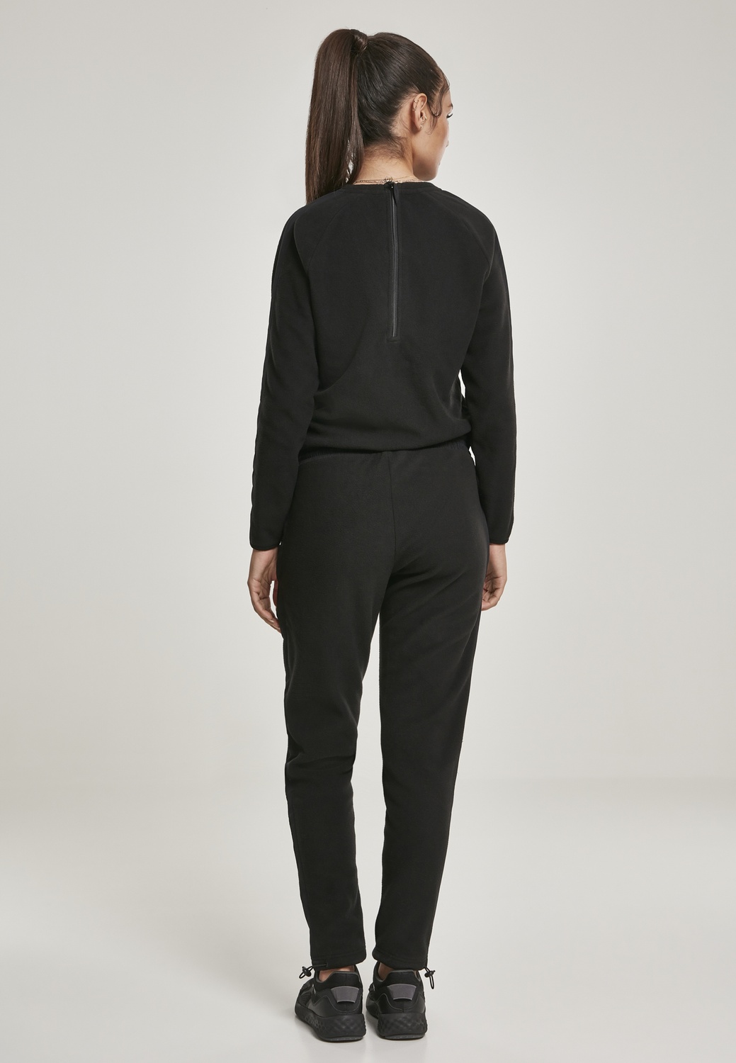 UrbanClassicsDamenJumpsuitLadiesPolarFleeceJumpsuitBlack