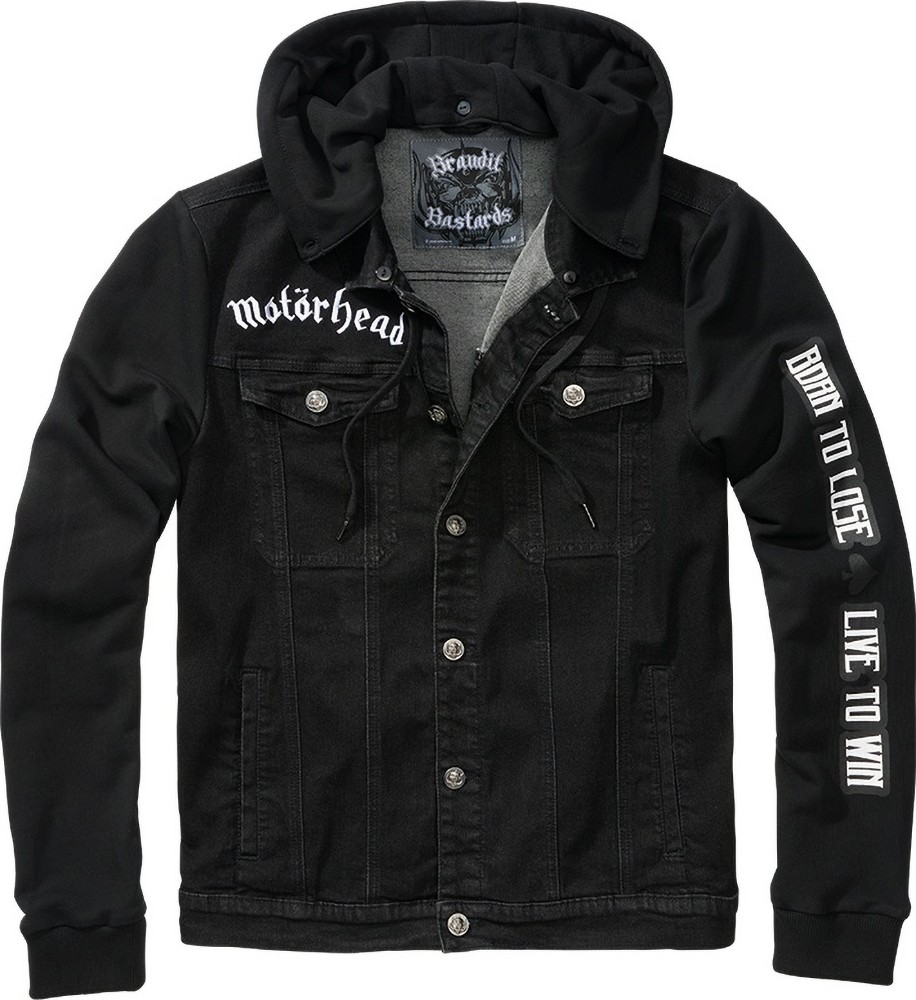 BranditMenJackeMotrheadCradockDenimjacketBlack-Black