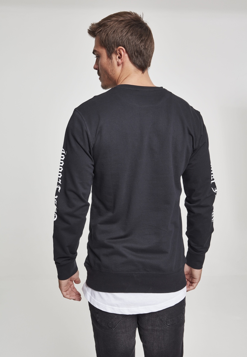 MisterTeePulloverTupacTrustNobodyCrewneckBlack