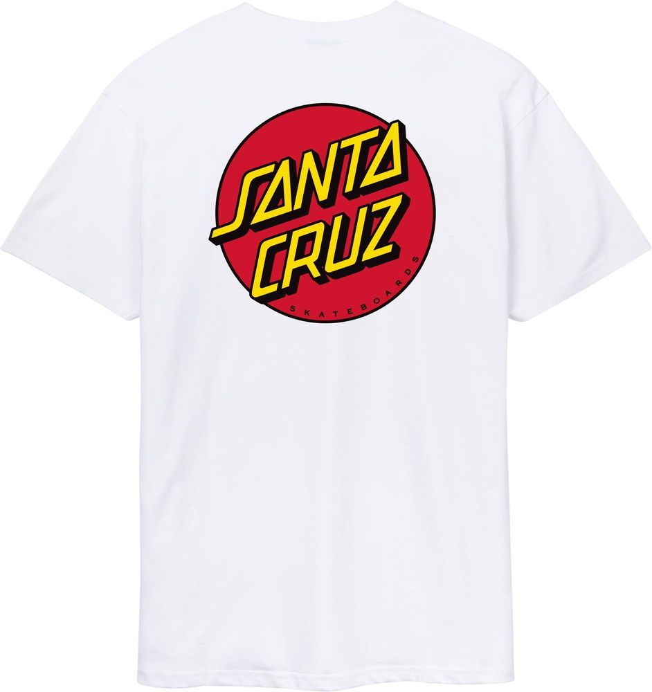 SantaCruzT-ShirtClassicDotChestSCM-T3010White-L