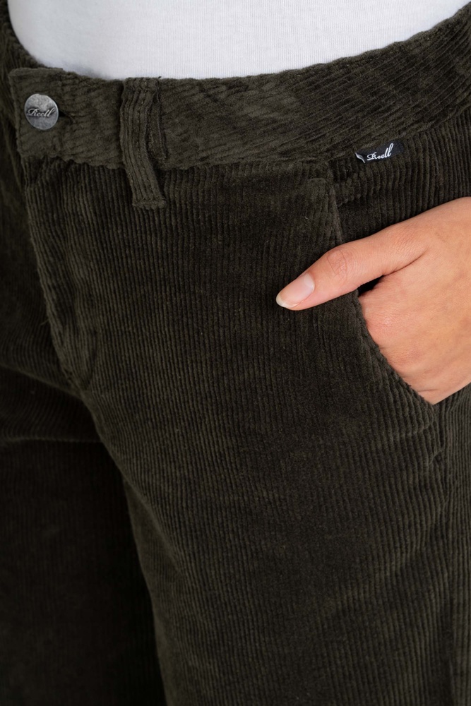 ReellDamenCargohoseWomenKimPant2110-001-01-001DarkGreenCord-24