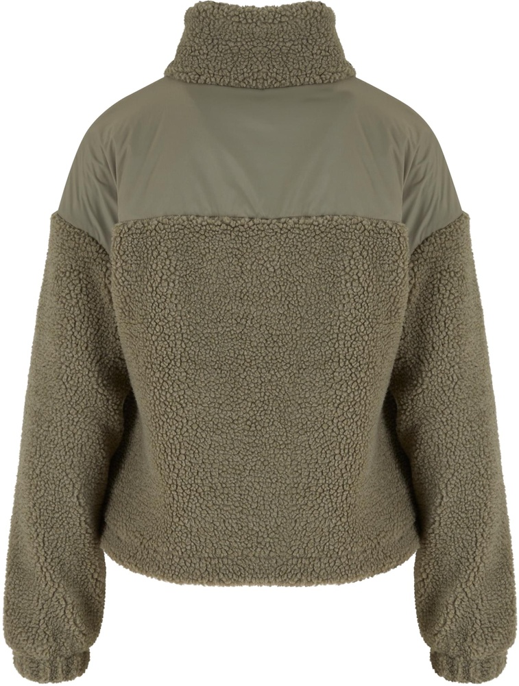 UrbanClassicsDamenJackeLadiesSherpaMixJacketTB6068Palegreen-3XL