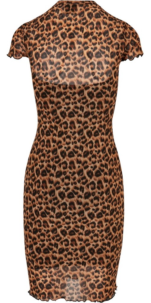 UrbanClassicsDamenKleidLadiesMeshDoubleLayerDressLeo-3XL