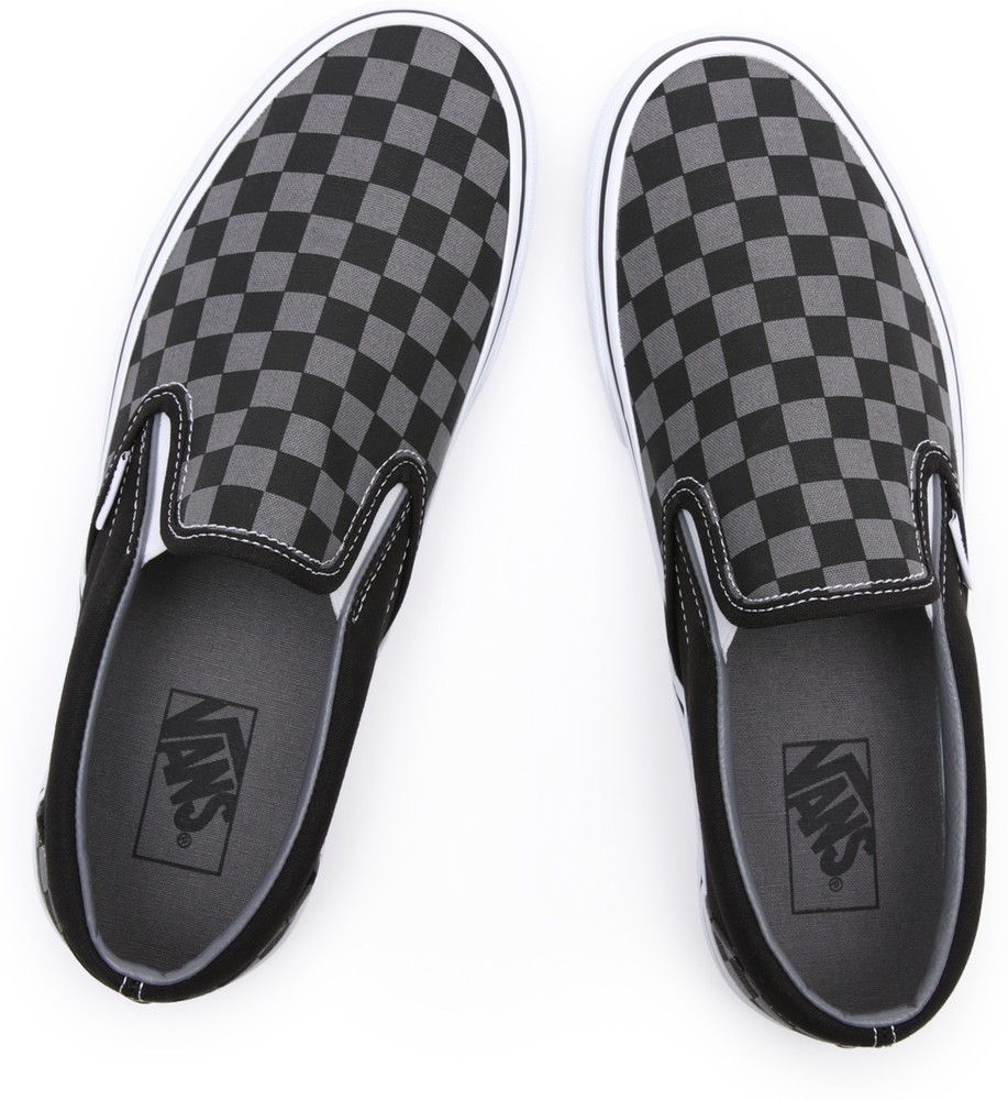 VansUnisexLifestyleClassicFTWSneakerUaClassicSlip-OnBlackPewterCheckerboard-345