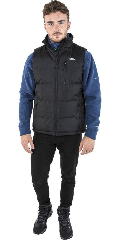 TrespassWesteClasp-MalePaddedGiletBlack-XS