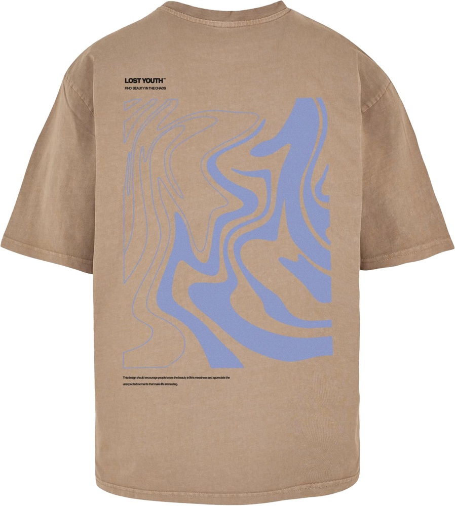 LostYouthT-ShirtLyAcidWashedTeeChaosLY201Unionbeige-3XL